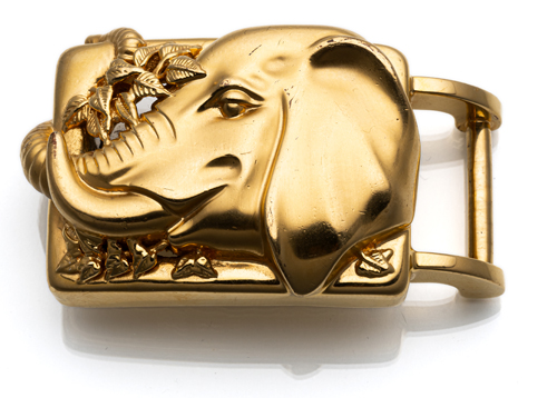 <b>B. KIESELSTEIN-CORD Gürtelschnalle „Elefant“</b> <b>B. KIESELSTEIN-CORD Gürtelschnalle „Elefant“</b>