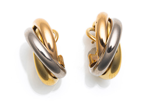 <b>CARTIER “TRINITY” EARRINGS</b> <b>CARTIER “TRINITY” EARRINGS</b>