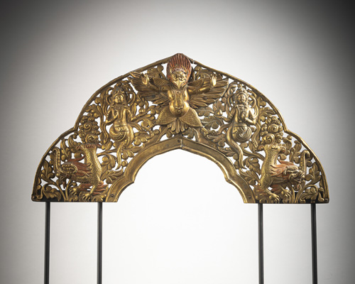 <b>A GILT-COPPER EMBOSSED TORANA SECTION</b>