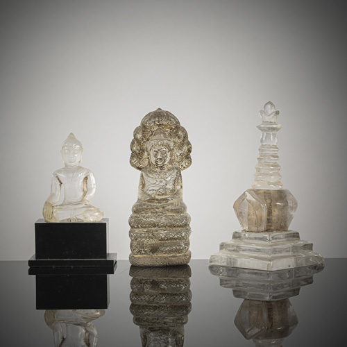 <b>Three works in rock crystal</b>