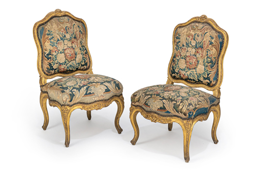 <b>Paar Louis XV Stühle</b>