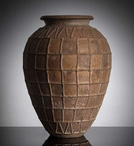 <b>Impasto-Olla mit Schachbrettmuster</b>