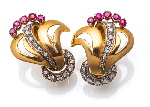 <b>Brillant Farbstein Ohrclip</b>