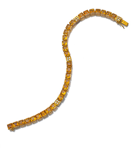 <b>Brillant Citrin Armband</b>