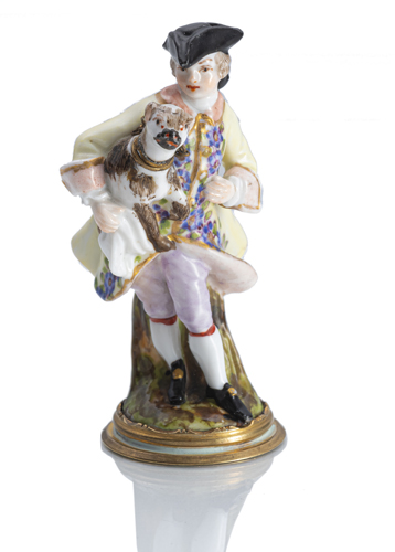 <b>Figürlicher Flakon aus Porzellan</b>