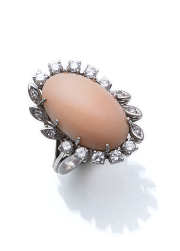 <b>Korall Diamant Ring</b>