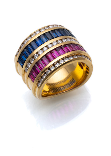 <b>Farbstein Brillant Ring</b>