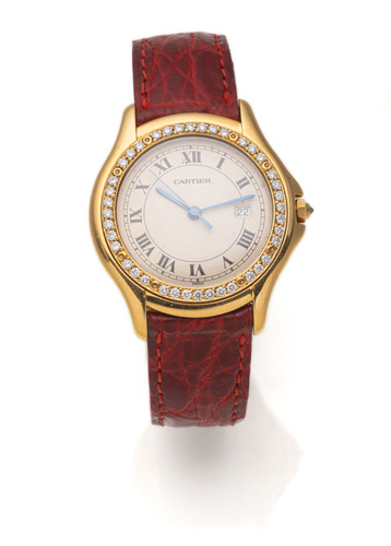 <b>CARTIER „Cougar“ mit Brillanten</b>
