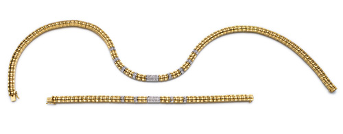 <b>Bicolour Brillant Schmuckset</b>