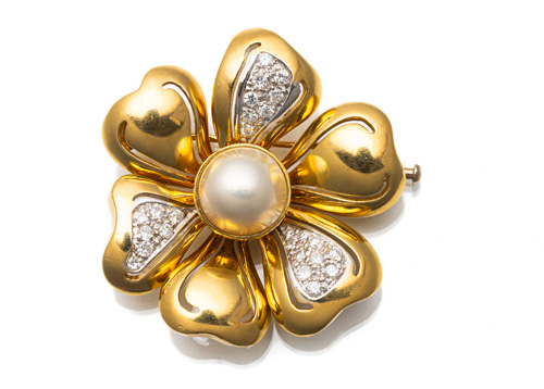 <b>Brosche „Blüte“</b>