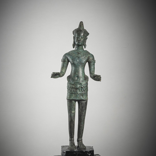 <b>A bronze of a male figure</b>