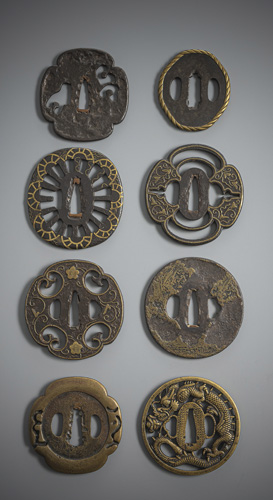 <b>A group of eight Tsuba</b>