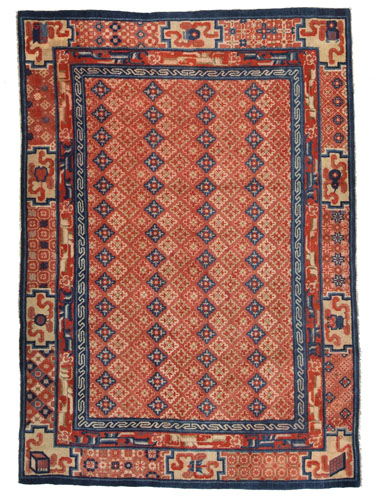 <b>Teppich mit Rautenmuster</b>