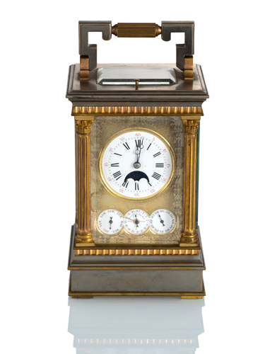 <b>Reisewecker mit Voll-Kalendarium</b>