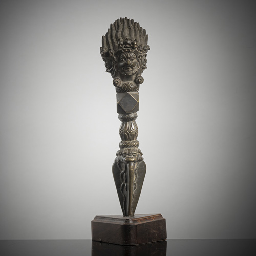 <b>A bronze ritual dagger 'phurbu'</b>