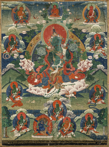 <b>A THANGKA DEPICTING SYAMATARA</b>