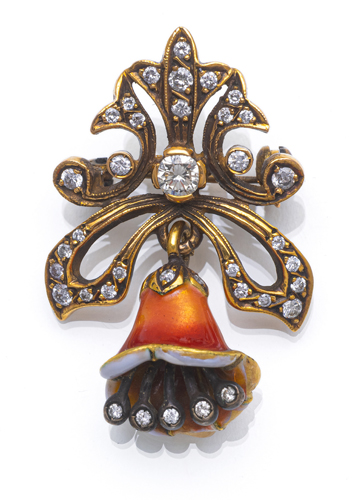 <b>Brosch/Anhänger mit Brillanten</b>