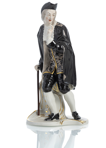 <b>A NYMPHENBURG FIGURE OF ANSELMO FROM THE COMMEDIA DELL'ARTE</b> <b>A NYMPHENBURG FIGURE OF ANSELMO FROM THE COMMEDIA DELL'ARTE</b>