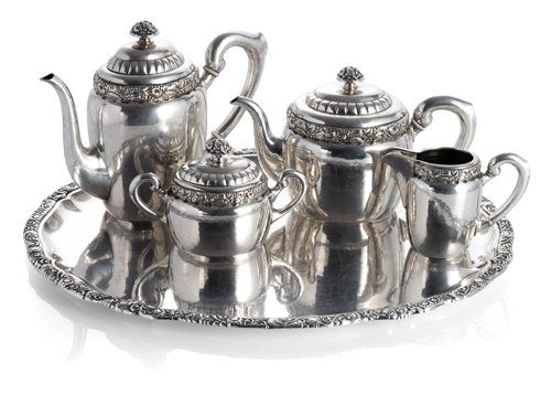 <b>Kaffee-Tee-Service und Tablett</b>