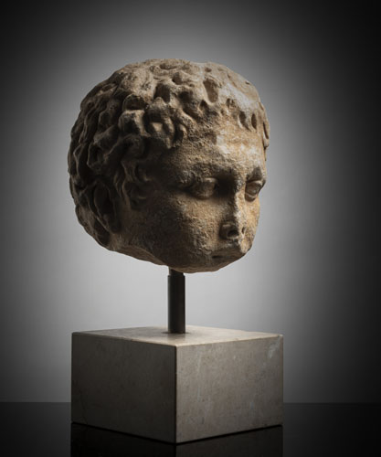 <b>Kopf eines Jünglings aus Marmor</b>