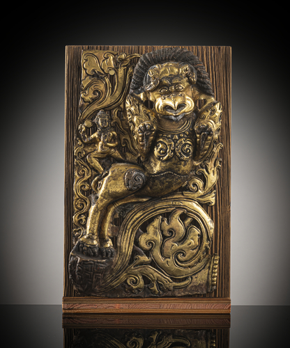 <b>FEUERVERGOLDETES REPOUSSÉ-PANEEL AUS KUPFER</b> <b>FEUERVERGOLDETES REPOUSSÉ-PANEEL AUS KUPFER</b>