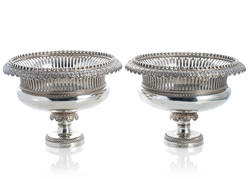 <b>Paar prunkvolle Aufsatzschalen</b>