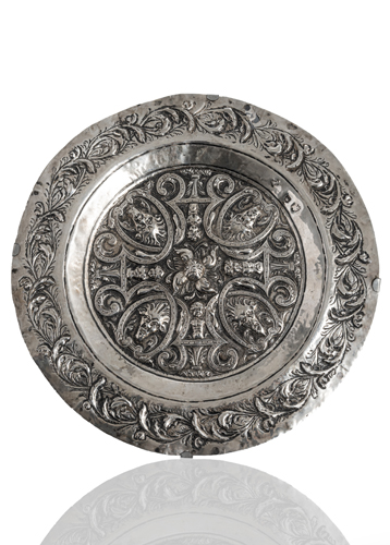 <b>Barocke Silber-Schale mit Grotesken</b>