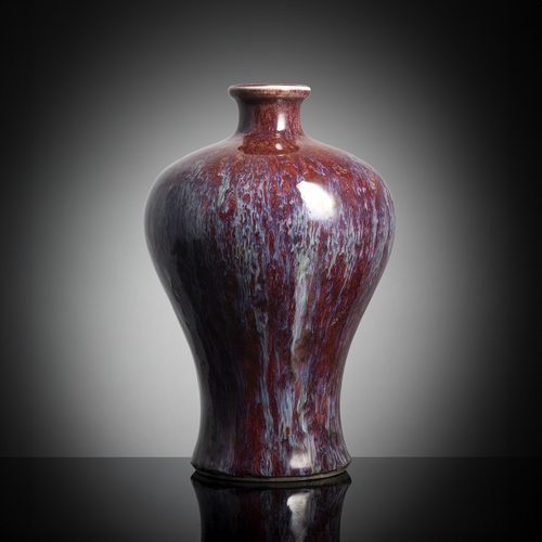 <b>Meiping-Vase aus Porzellan mit Flambé-Glasur</b>