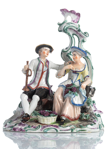 <b>A LUDWIGSBURG PORCELAIN GROUP AS ALLEGORY OF THE AUTUMN</b> <b>A LUDWIGSBURG PORCELAIN GROUP AS ALLEGORY OF THE AUTUMN</b>