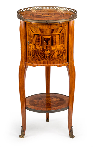 <b>Trommelschränkchen im Louis XV Stil</b>