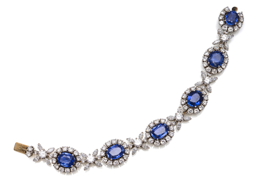 <b>Prächtiges Blaues Saphir Armband</b>