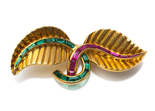 <b>Brosche „Blatt“</b>