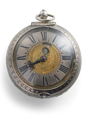 <b>A RARE AND EARLY SINGLE-HANDED SELF-STRIKING SPINDLE POCKET WATCH</b> <b>A RARE AND EARLY SINGLE-HANDED SELF-STRIKING SPINDLE POCKET WATCH</b>
