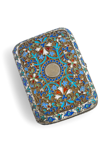 <b>Kleines Etui mit Cloisonné-Emaille</b>