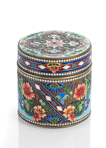 <b>Cloisonné-Emaille-Dose</b>