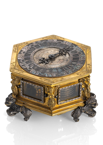 <b>A FINE GERMAN HORIZONTAL TABLE CLOCK</b> <b>A FINE GERMAN HORIZONTAL TABLE CLOCK</b>