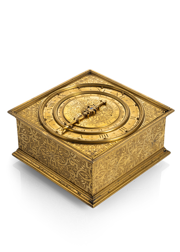 <b>A VERY IMPORTANT AND RARE RENAISSANCE HORIZONTAL TABLE CLOCK</b> <b>A VERY IMPORTANT AND RARE RENAISSANCE HORIZONTAL TABLE CLOCK</b>