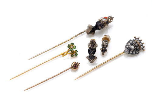 <b>Ascot Nadeln & Ohstecker Konvolut.</b>