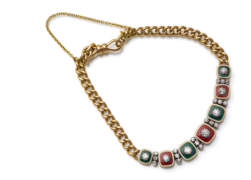 <b>Diamant Emaille Armband</b>