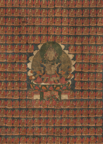 <b>THANGKA, DAS WAHRSCHEINLICH EINEN TATHAGATA DARSTELLT</b> <b>THANGKA, DAS WAHRSCHEINLICH EINEN TATHAGATA DARSTELLT</b>