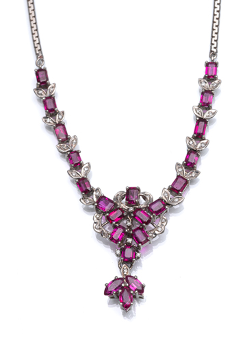 <b>Rubin Diamant Collier</b>