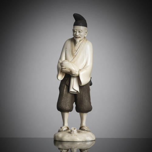<b>Feines Okimono des Staatsmannes 