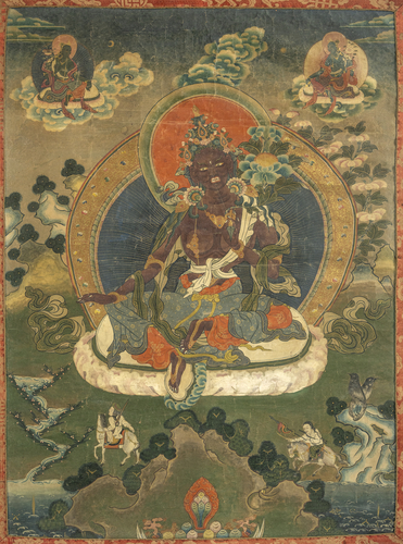 <b>THANGKA, DAS EINE WEIBLICHE GOTTHEIT DARSTELLT</b> <b>THANGKA, DAS EINE WEIBLICHE GOTTHEIT DARSTELLT</b>