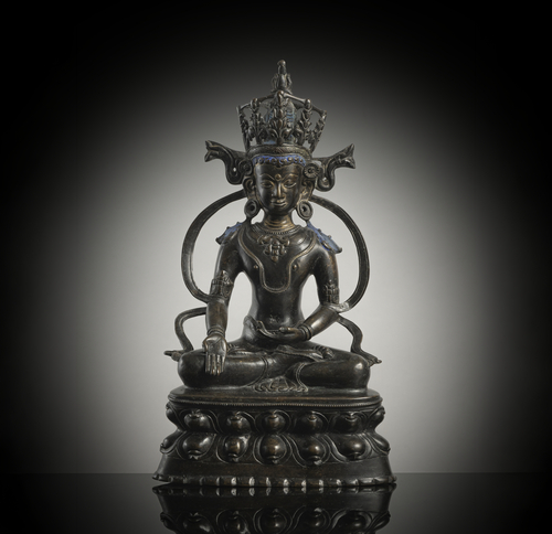 <b>BRONZEFIGUR DES RATNASAMBHAVA</b> <b>BRONZEFIGUR DES RATNASAMBHAVA</b>