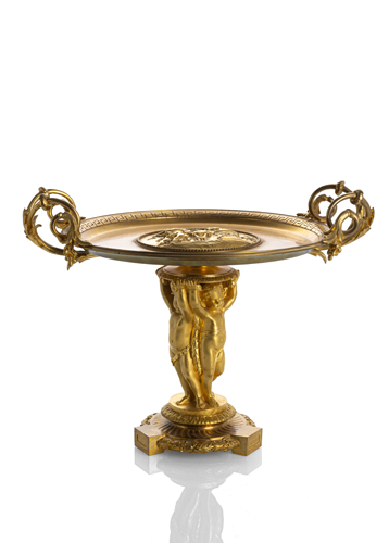 <b>Prunkvolle Napoleon III Aufsatzschale aus Bronze</b>