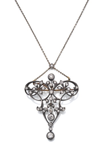 <b>Historisches Collier mit Brosch/Anhänger</b>