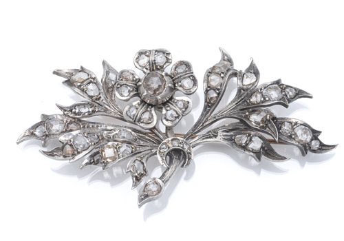 <b>Historische Blumenbrosche</b>