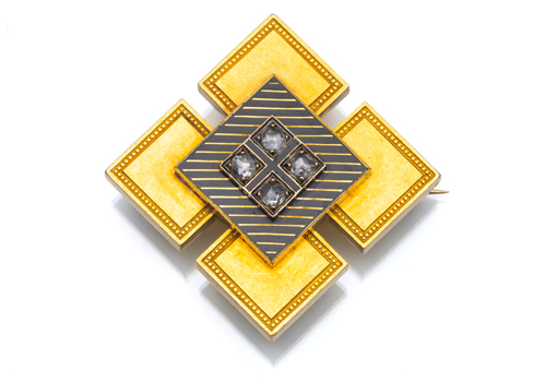 <b>Art Déco Brosche</b>