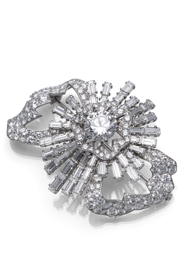 <b>Exzellente Diamant Brosche Entourage</b>