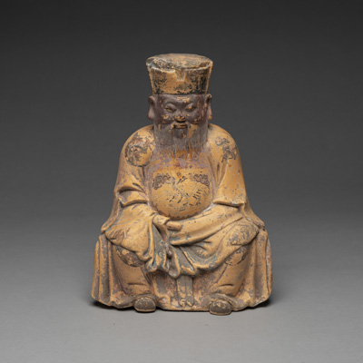 <b>Figur eines Daoisten aus Terracotta</b>